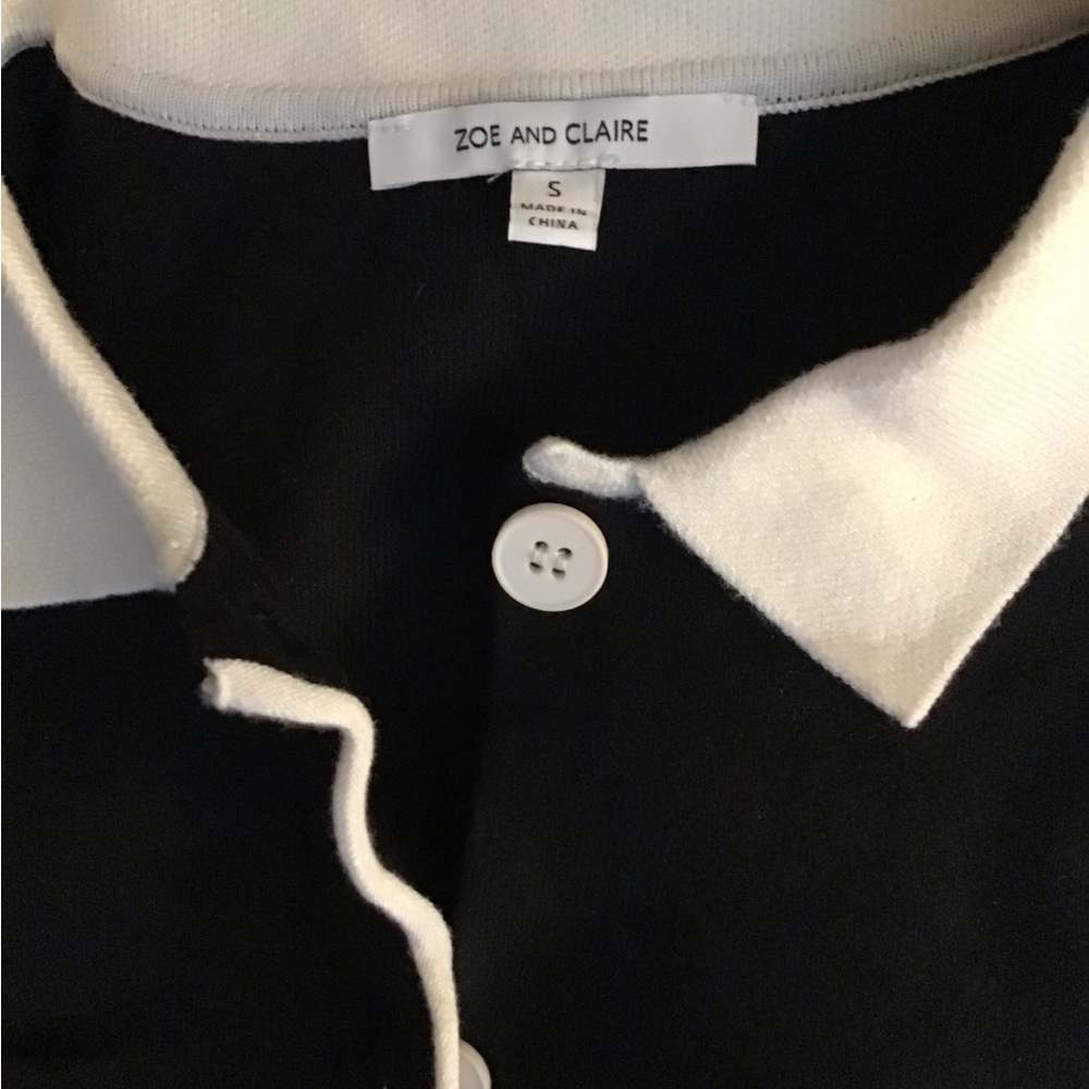 ZOE AND CLAIRE Contrast Mini Sweater Dress | Size S - Picture 7 of 11